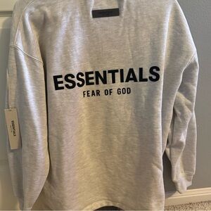 Essentials Fear of God Gray Crewneck Sweatshirt